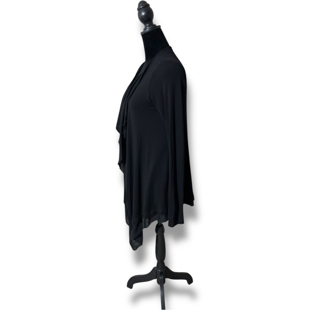 Phase Eight Black Flowy High Low with Open Relaxed Fit NWT Cardigan - Picture 6 of 16